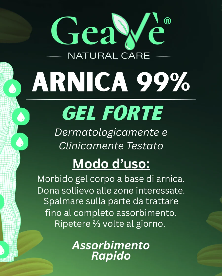 Etichetta Arnica 99% 100 ml GeaVè